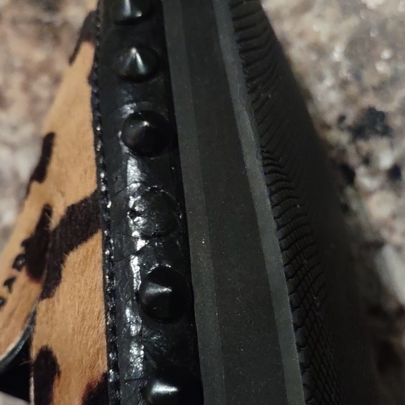 *FINAL PRICE* Prada Women's Leopard Stud Platform Slip-On Shoes - Picture 14 of 14